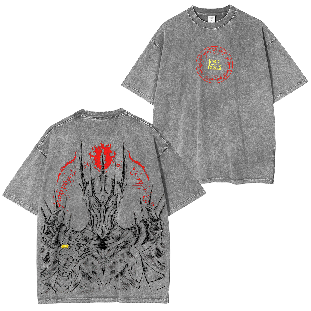The Lord of the Rings Printed Unisex Washed T-Shirt