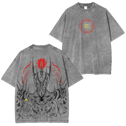 The Lord of the Rings Printed Unisex Washed T-Shirt