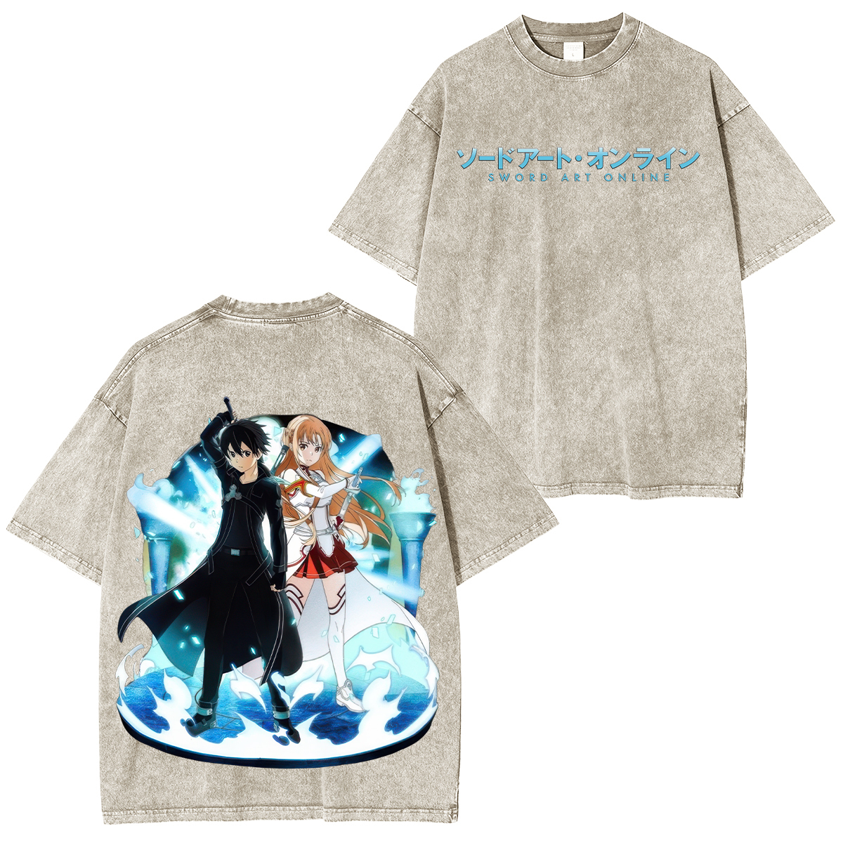 Sword Art Online Printed Unisex Washed T-Shirt