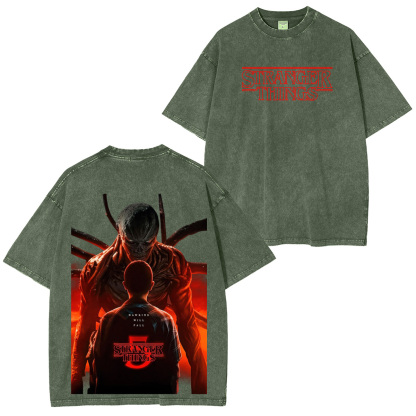 Stranger Things Season 5 Unisex Washed T-Shirt