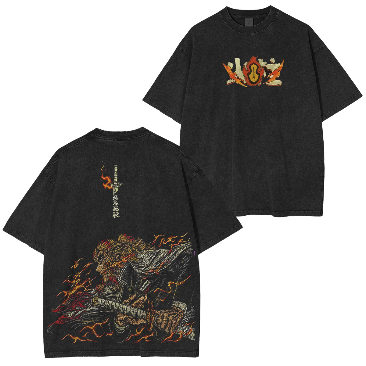 [Copy]Jujutsu Kaisen Higuruma Hiromi Printed Unisex Washed T-Shirt