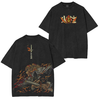 [Copy]Jujutsu Kaisen Higuruma Hiromi Printed Unisex Washed T-Shirt