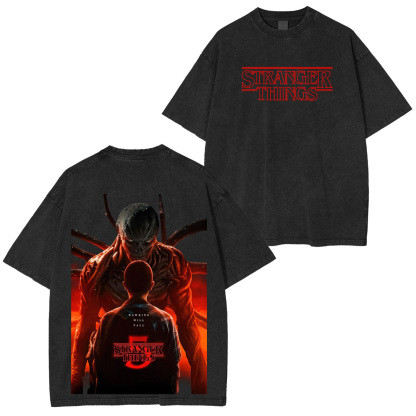 Stranger Things Season 5 Unisex Washed T-Shirt