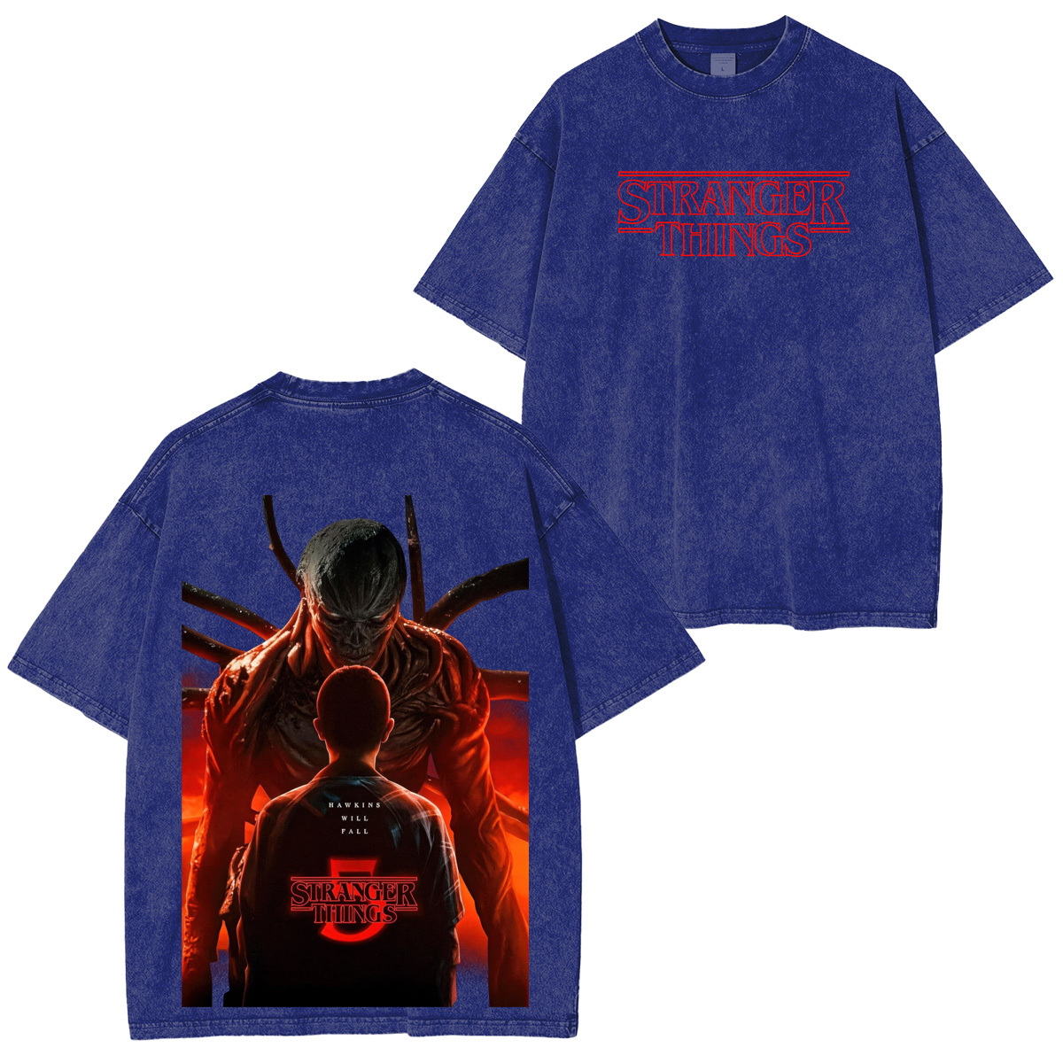 Stranger Things Season 5 Unisex Washed T-Shirt