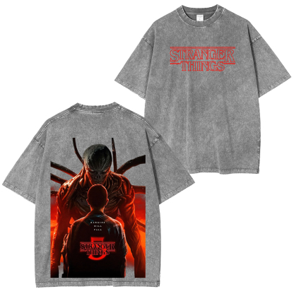 Stranger Things Season 5 Unisex Washed T-Shirt