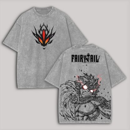 Fairy Tail Printed Unisex Washed T-Shirt