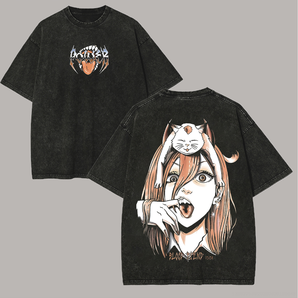 Leveorch Chainsaw Man Unisex Washed T-Shirt