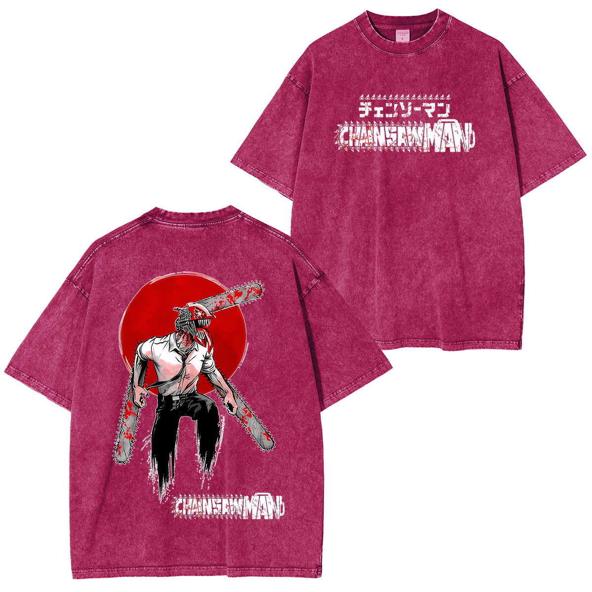 Chainsaw Man Denji Unisex Washed T-Shirt