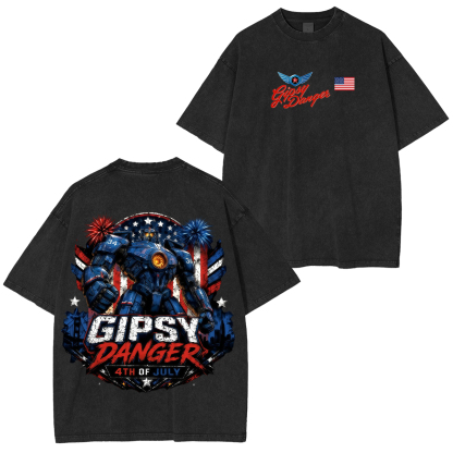  Pacific Rim Gipsy Danger Printed Unisex Oversized T-Shirt