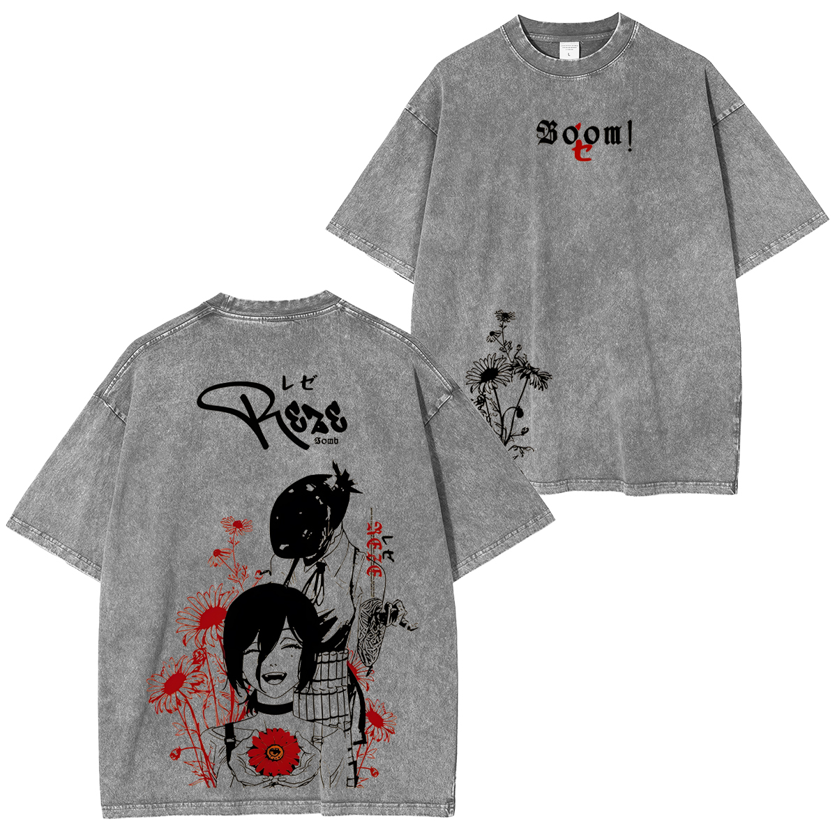 Chainsaw Man Reze Unisex Washed T-Shirt