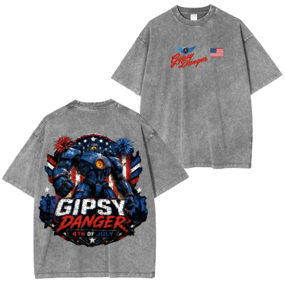  Pacific Rim Gipsy Danger Printed Unisex Oversized T-Shirt