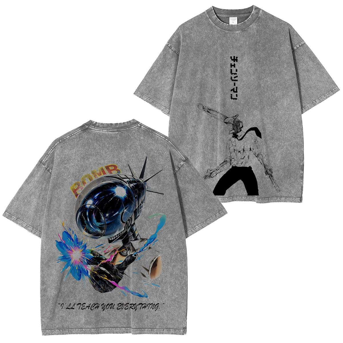 Chainsaw Man Denji Unisex Washed T-Shirt