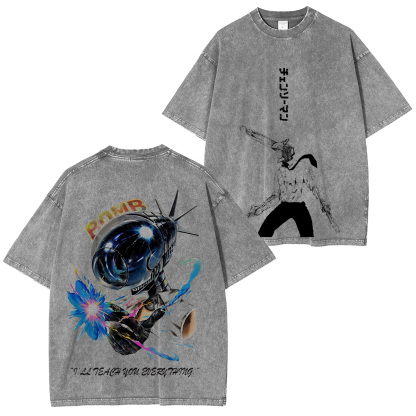 Chainsaw Man Denji Unisex Washed T-Shirt