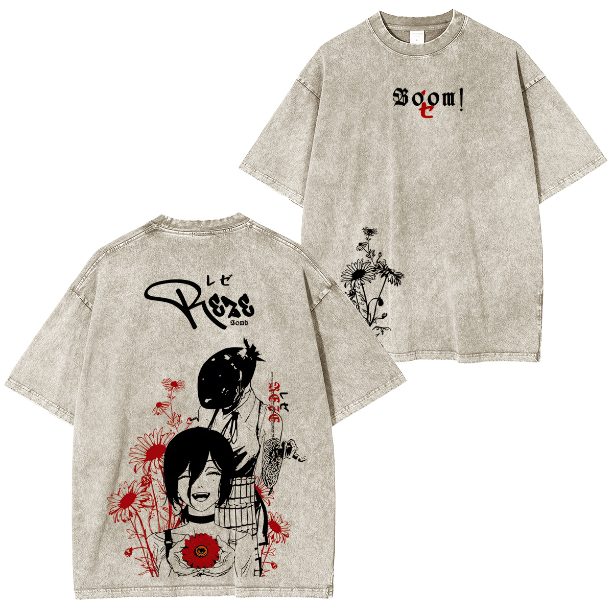 Chainsaw Man Reze Unisex Washed T-Shirt