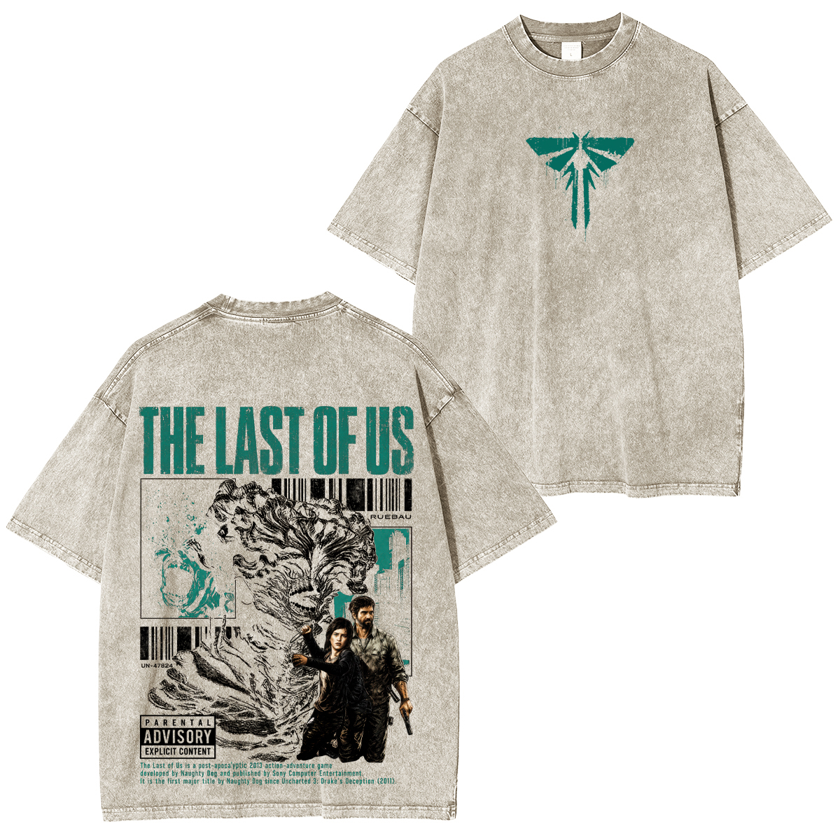 The Last of Us Part I Printed Unisex Washed T-Shirt