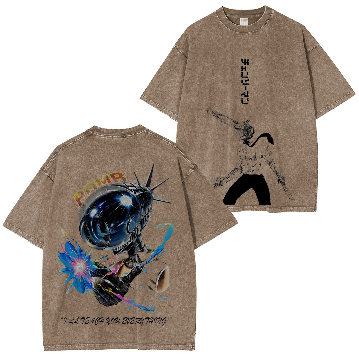 Chainsaw Man Denji Unisex Washed T-Shirt