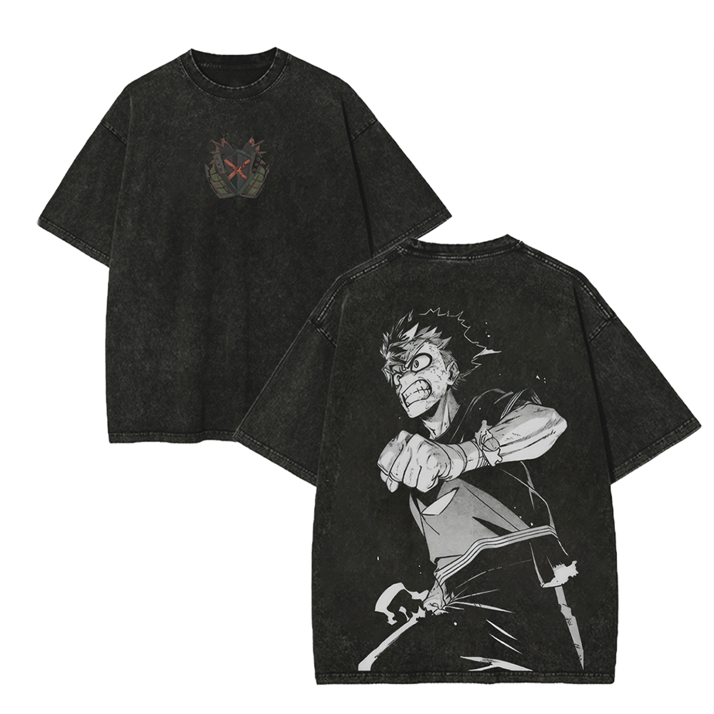 My Hero Academia Katsuki Bakugo Unisex Washed T-Shirt