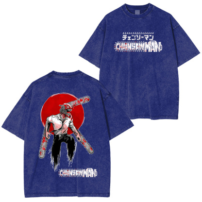 Chainsaw Man Denji Unisex Washed T-Shirt