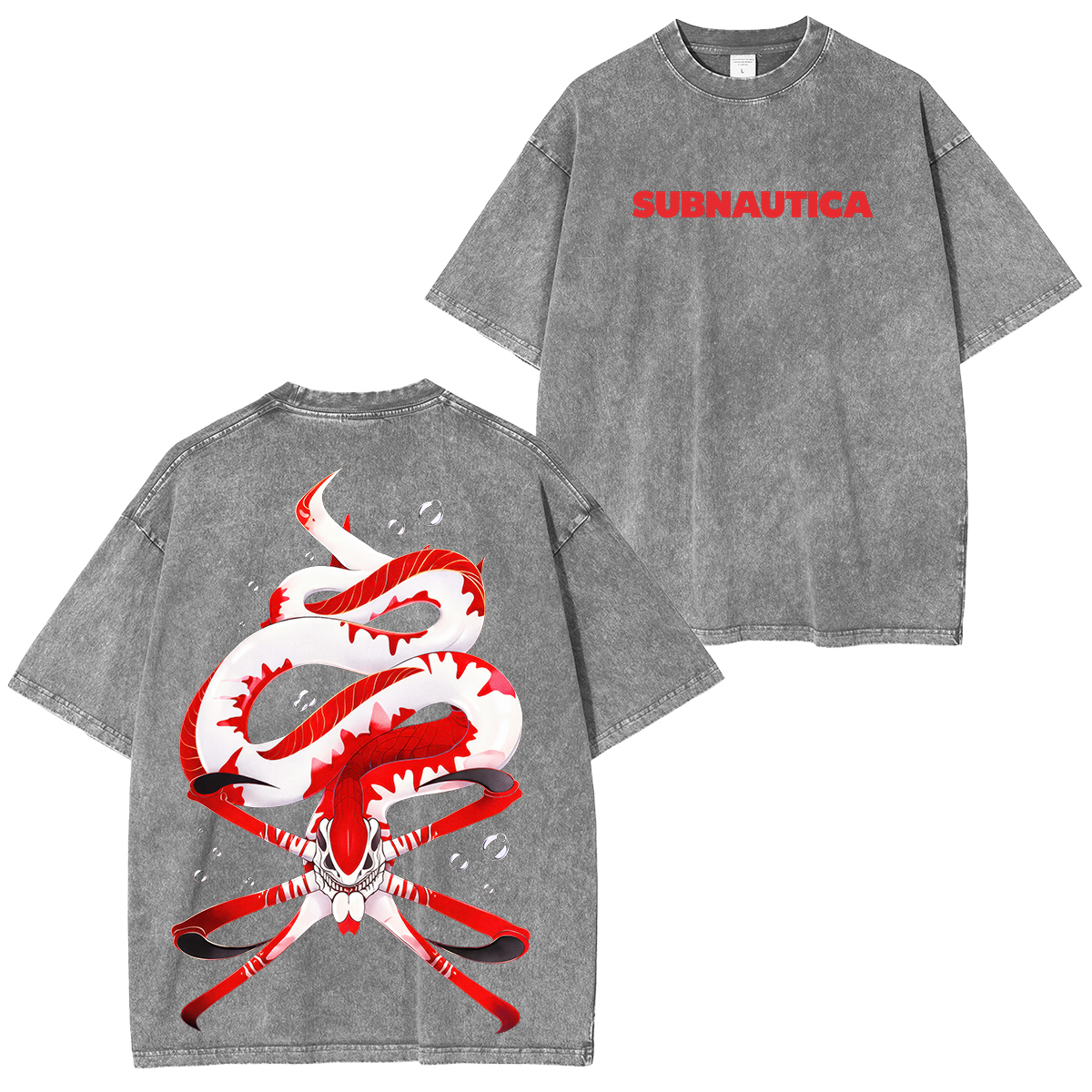 Subnautica Printed Unisex Washed T-Shirt