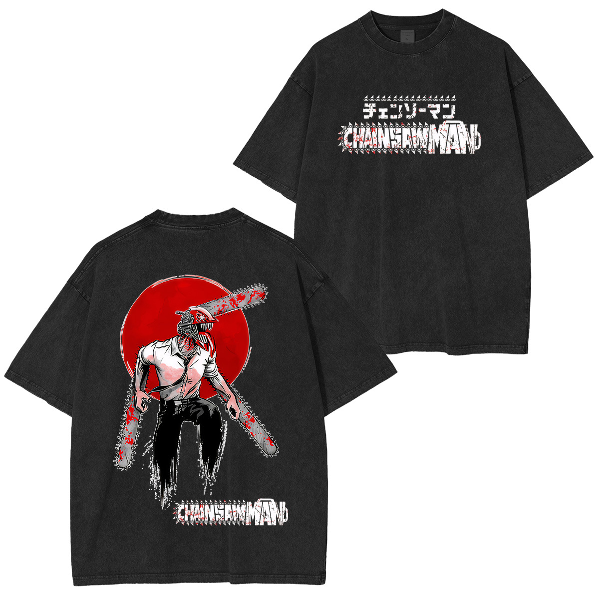 Chainsaw Man Denji Unisex Washed T-Shirt