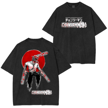 Chainsaw Man Denji Unisex Washed T-Shirt
