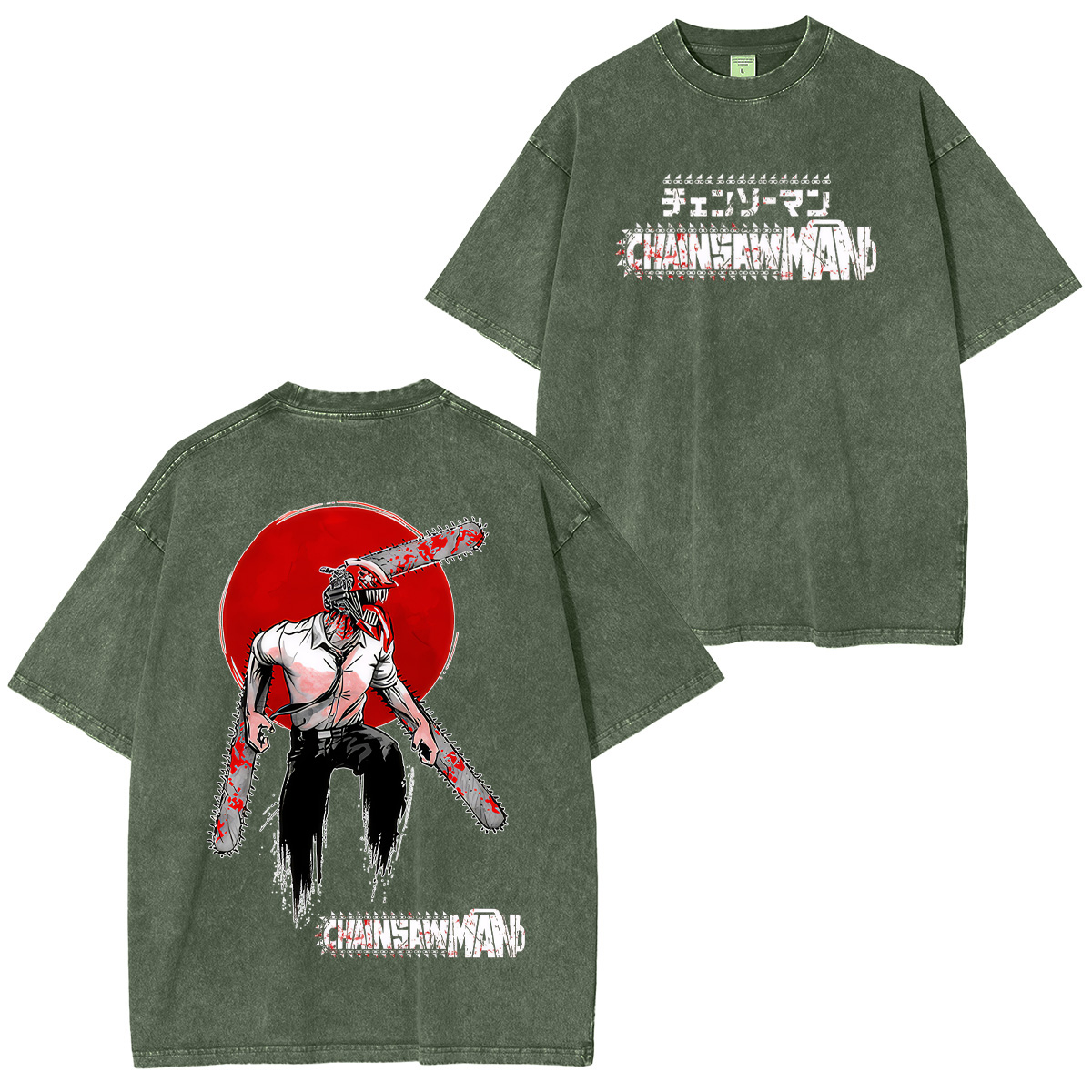 Chainsaw Man Denji Unisex Washed T-Shirt