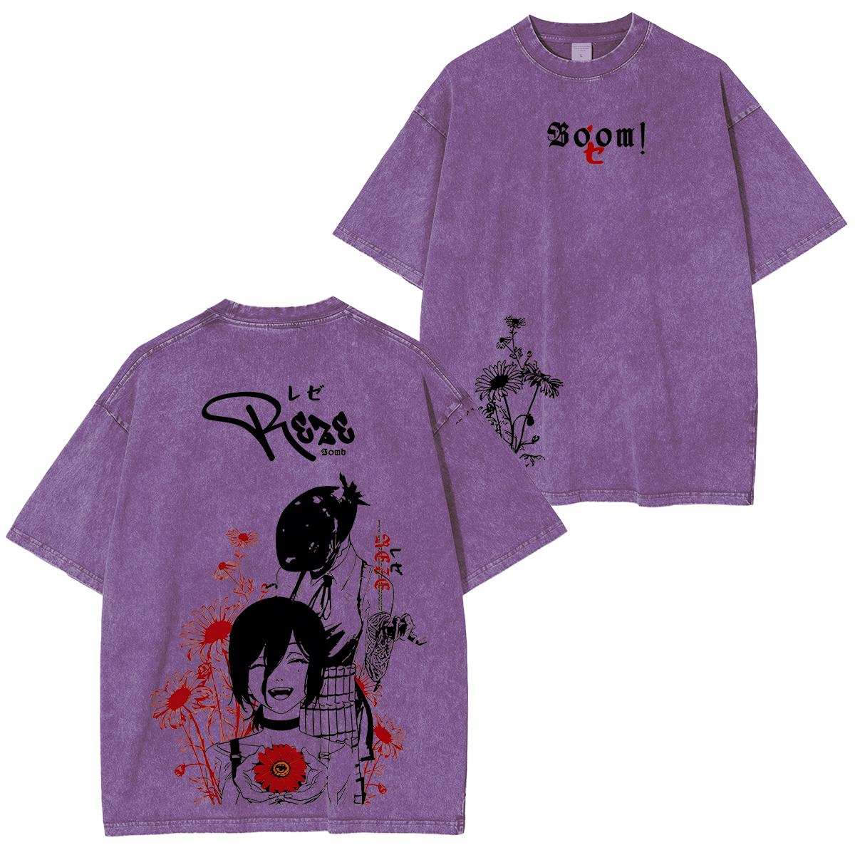 Chainsaw Man Reze Unisex Washed T-Shirt