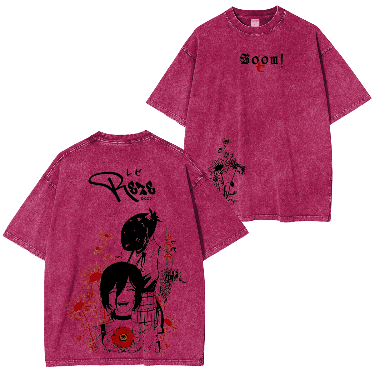 Chainsaw Man Reze Unisex Washed T-Shirt