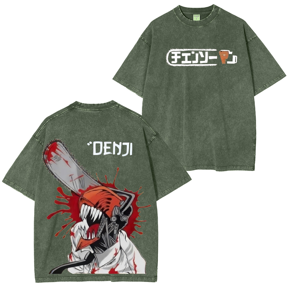 Chainsaw Man Denji Unisex Washed T-Shirt