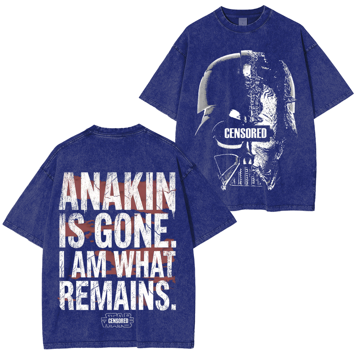 Star Wars Darth Vader Printed Unisex Washed T-Shirt
