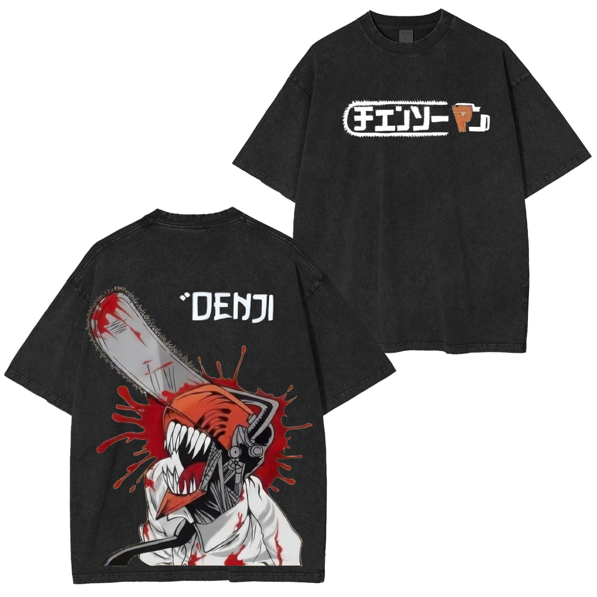 Chainsaw Man Denji Unisex Washed T-Shirt