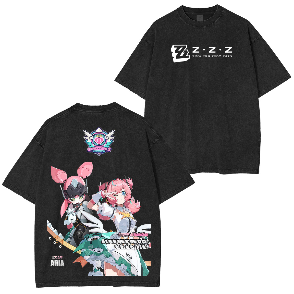 Zenless Zone Zero Printed Unisex Washed T-Shirt