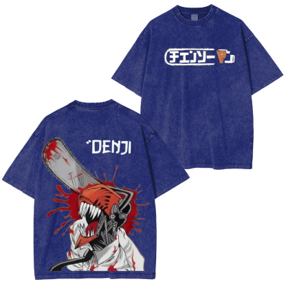 Chainsaw Man Denji Unisex Washed T-Shirt