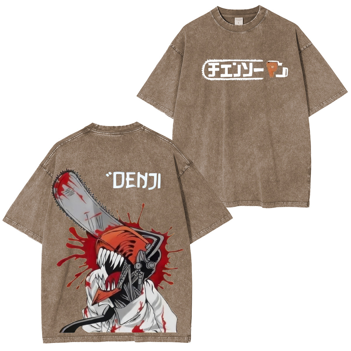 Chainsaw Man Denji Unisex Washed T-Shirt