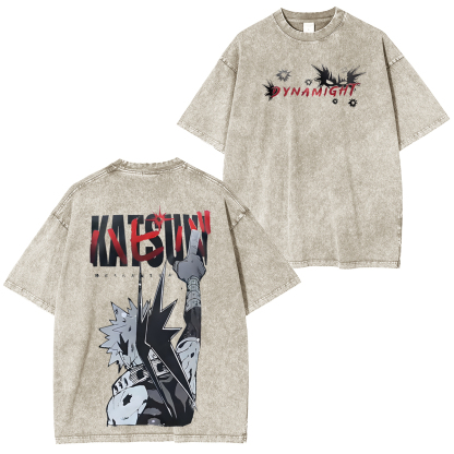 My Hero Academia Katsuki Bakugo Unisex Washed T-Shirt