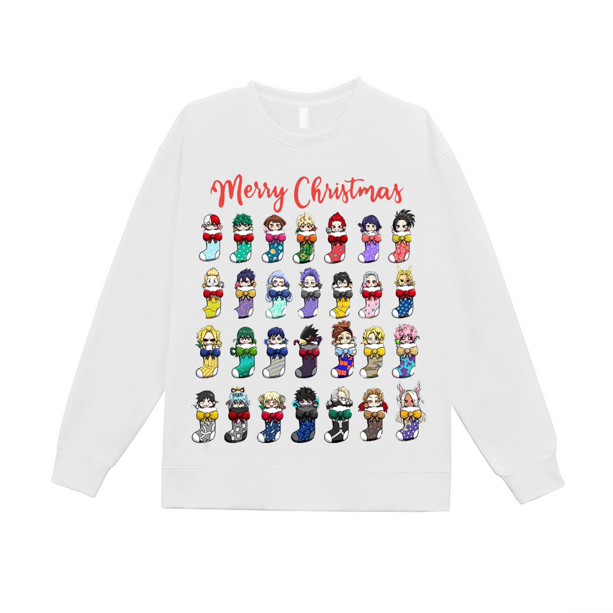 My Hero Academia Merry Christmas Fleece-lined Unisex Sweatshirt