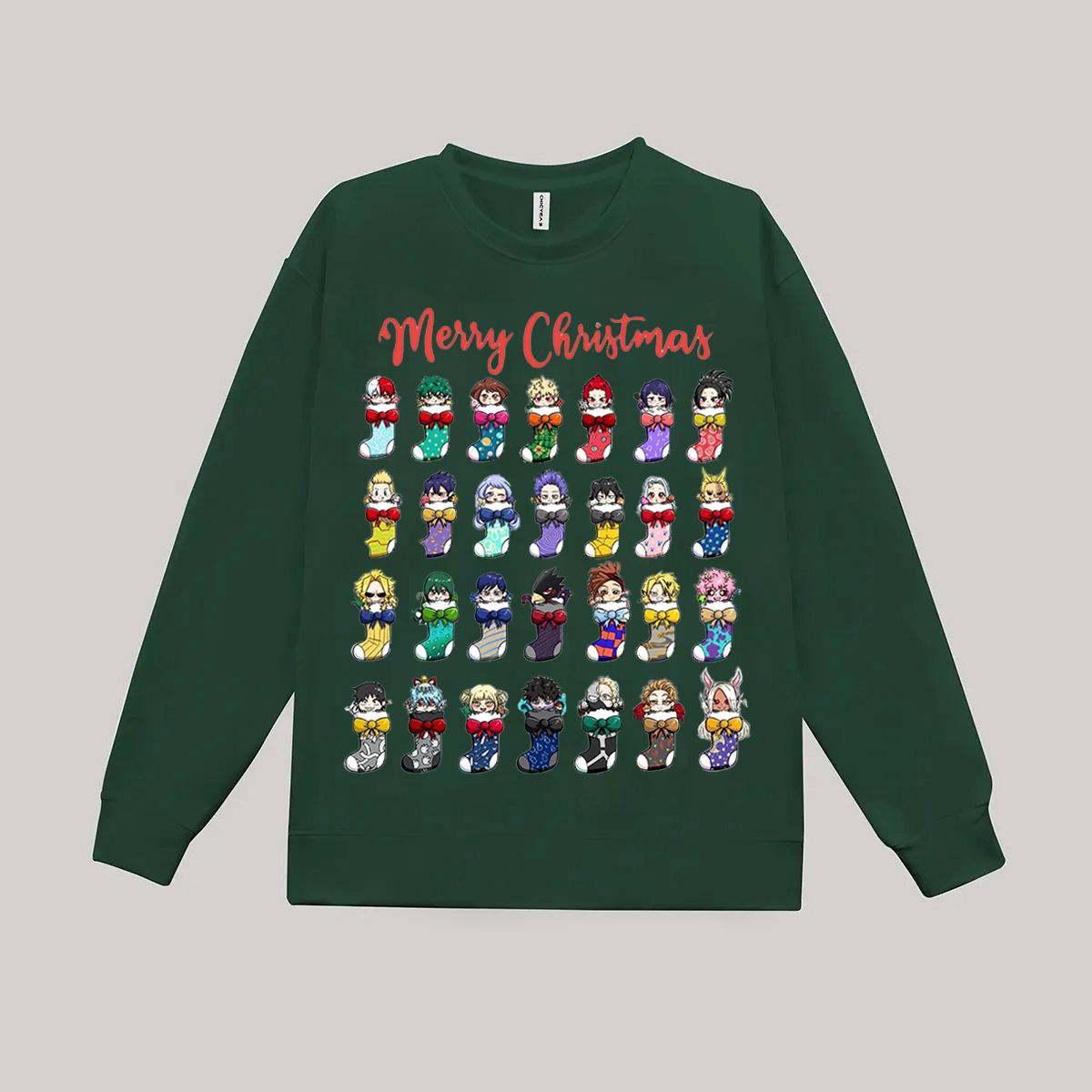 My Hero Academia Merry Christmas Fleece-lined Unisex Sweatshirt
