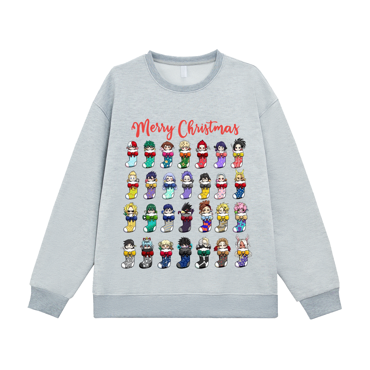 My Hero Academia Merry Christmas Fleece-lined Unisex Sweatshirt