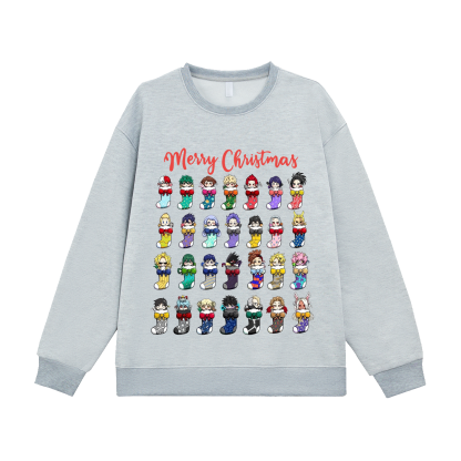 My Hero Academia Merry Christmas Fleece-lined Unisex Sweatshirt