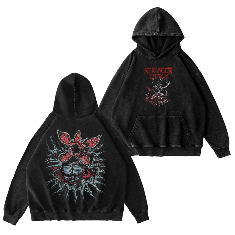 Stranger Things Unisex Washed Hoodie