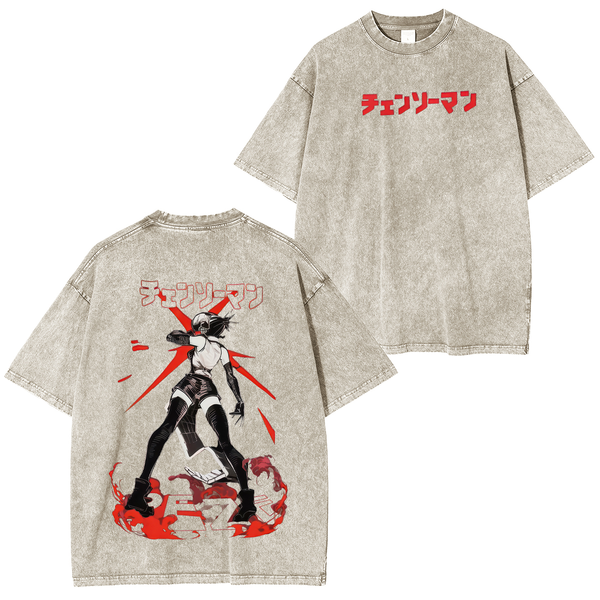 Chainsaw Man Unisex Washed T-Shirt