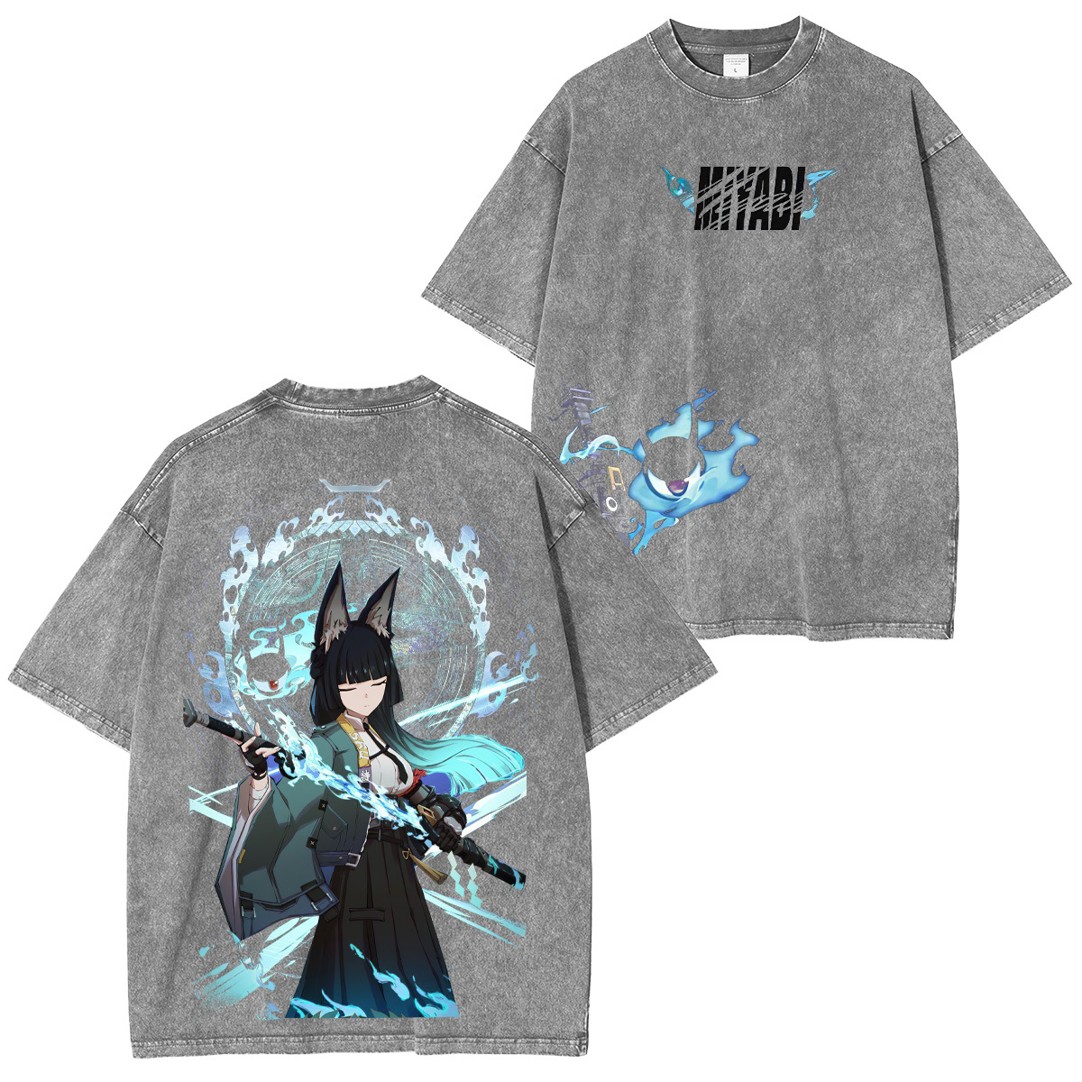 Zenless Zone Zero Hoshimi Miyabi Unisex Washed T-Shirt