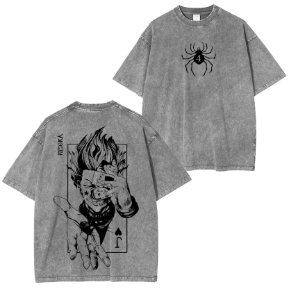 Hunter × Hunter Hisoka Printed Unisex Washed T-Shirt