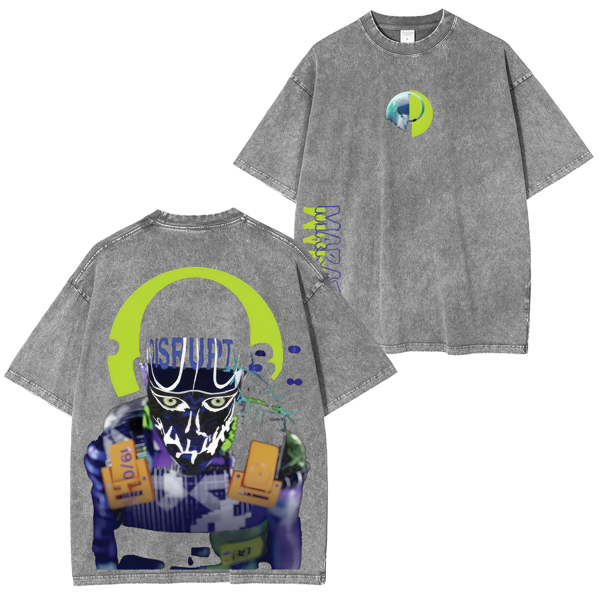 Marathon Printed Unisex Washed T-Shirt