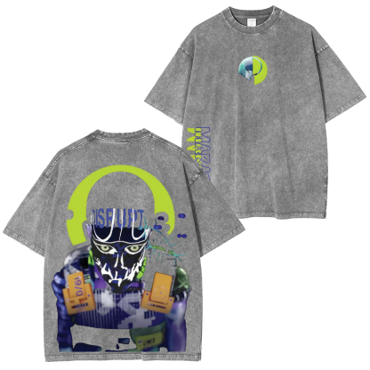 Marathon Printed Unisex Washed T-Shirt