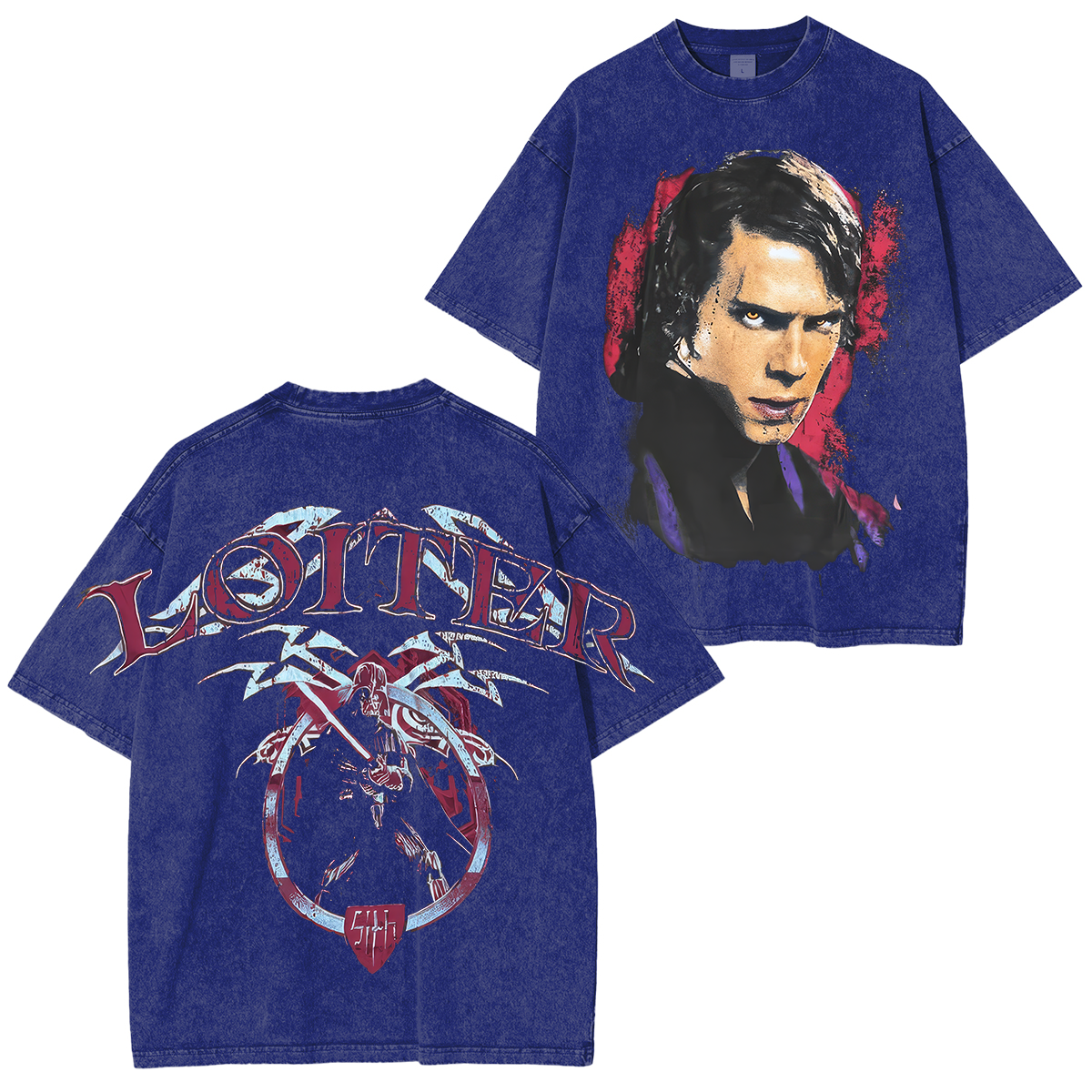 Loiter Star Wars Vader Boxy Printed Unisex Washed T-Shirt