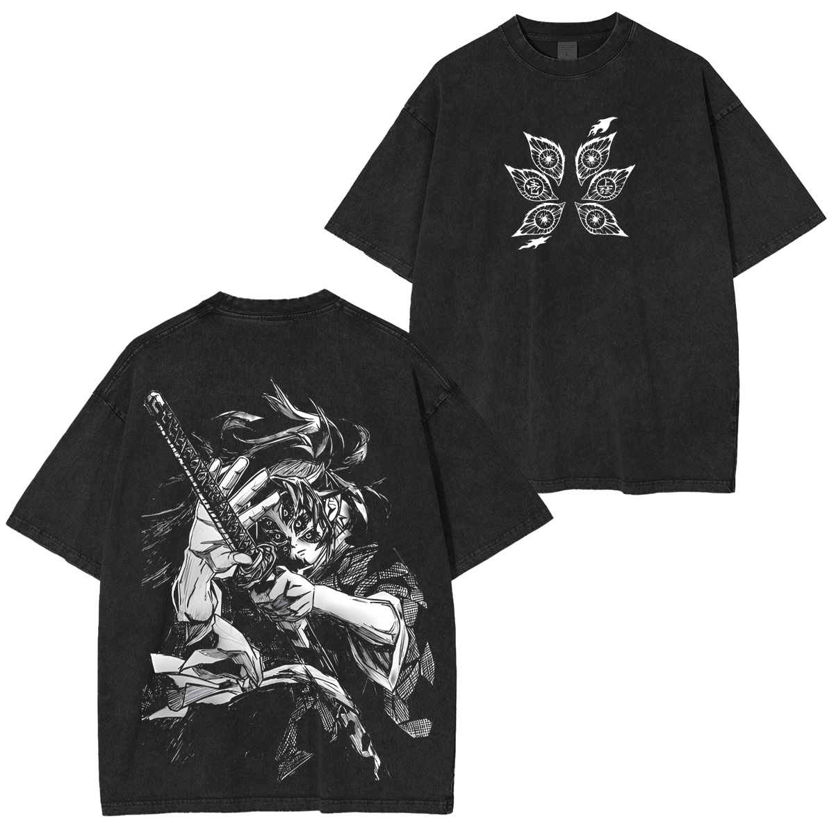 Demon Slayer Kokushibo Unisex Washed T-Shirt