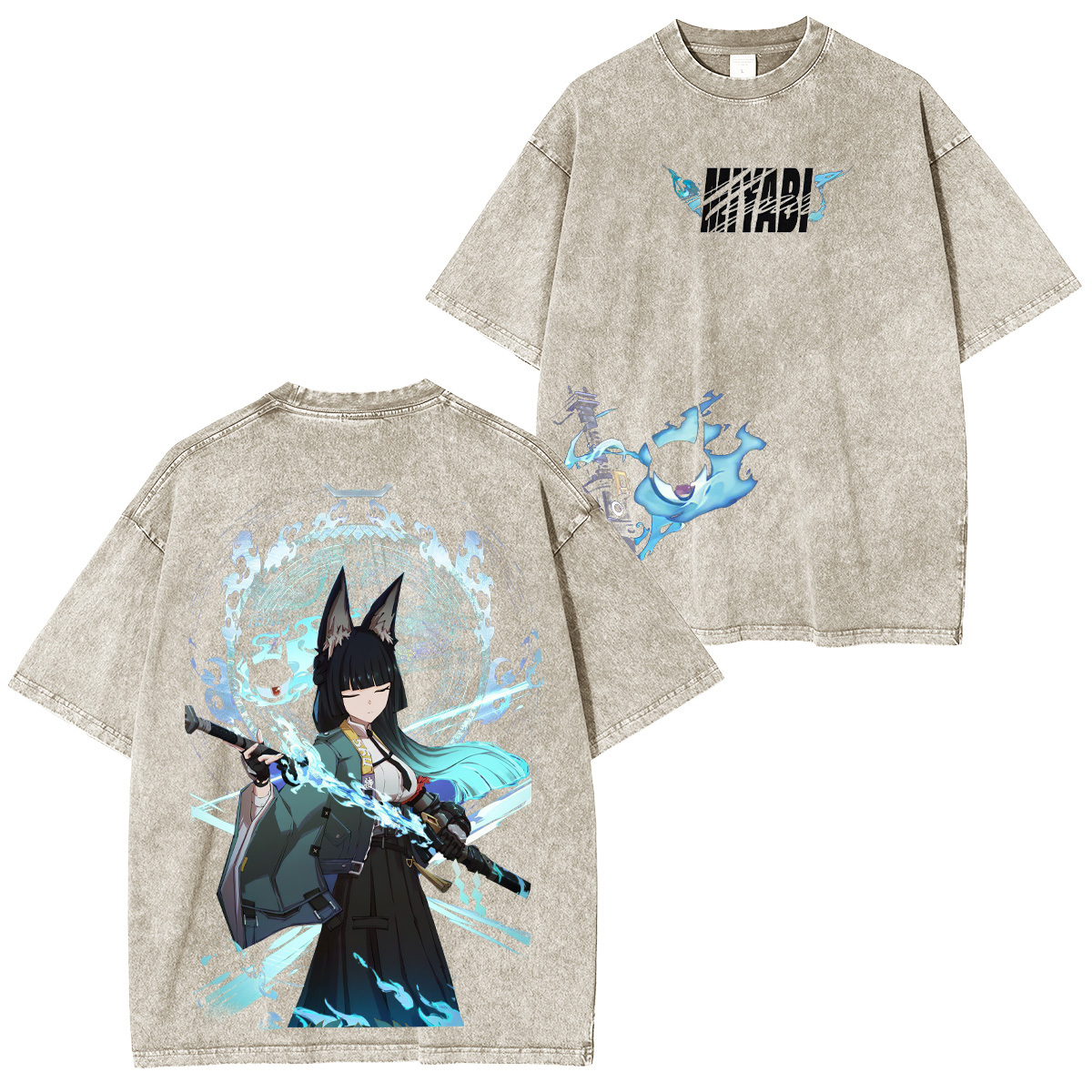 Zenless Zone Zero Hoshimi Miyabi Unisex Washed T-Shirt