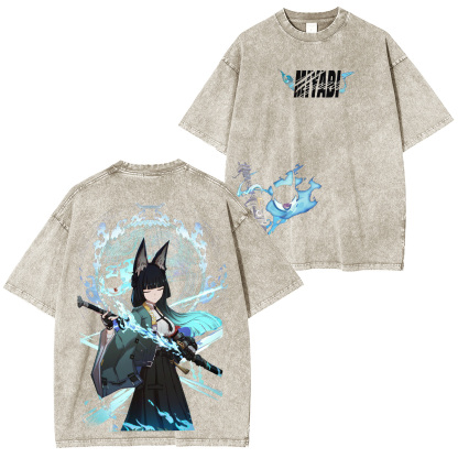 Zenless Zone Zero Hoshimi Miyabi Unisex Washed T-Shirt