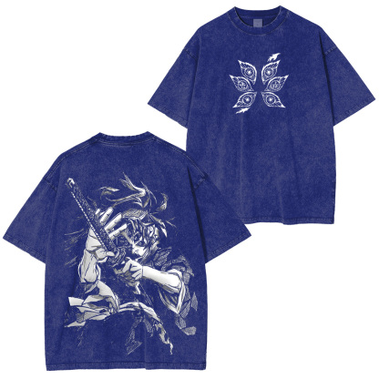 Demon Slayer Kokushibo Unisex Washed T-Shirt